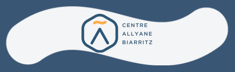 Logo complet Allyane Biarritz sur tilde blanc